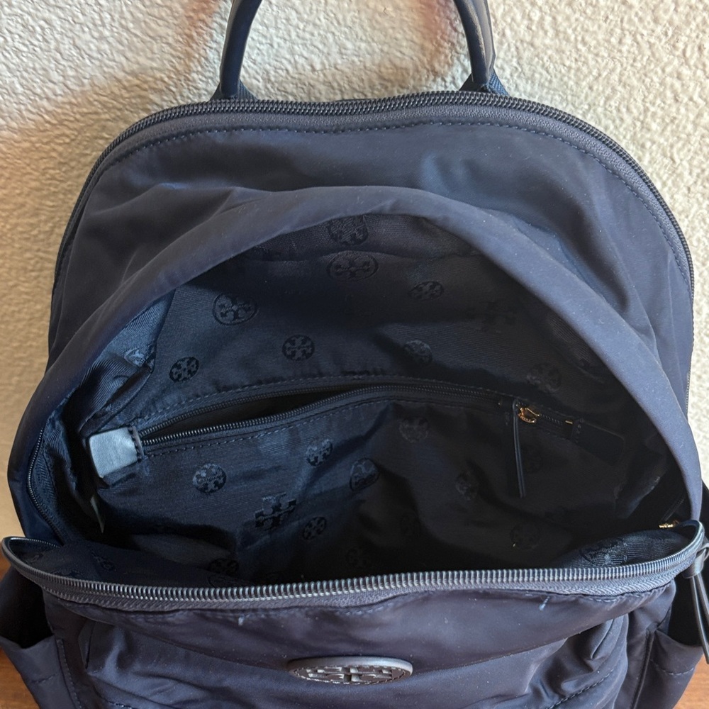 Tory Burch Navy Backpack - Picture 3 of 3